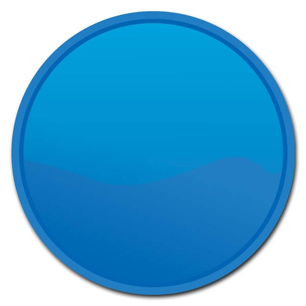 Blue Circle Vinyl Laminated Decal